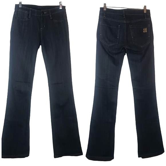 BCBG Maxazria Agnes Bootcut Denim in Lava charcoal gray size 26 - Picture 1 of 12